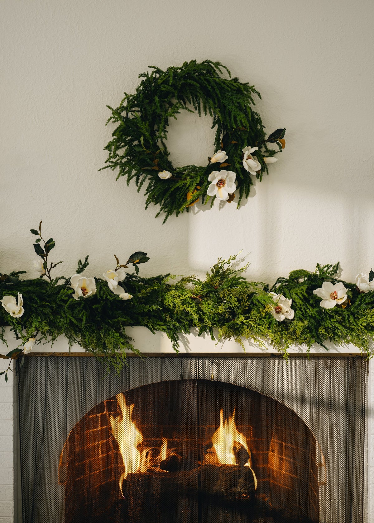 Afloral Real Touch Norfolk Pine Wreath - 24"